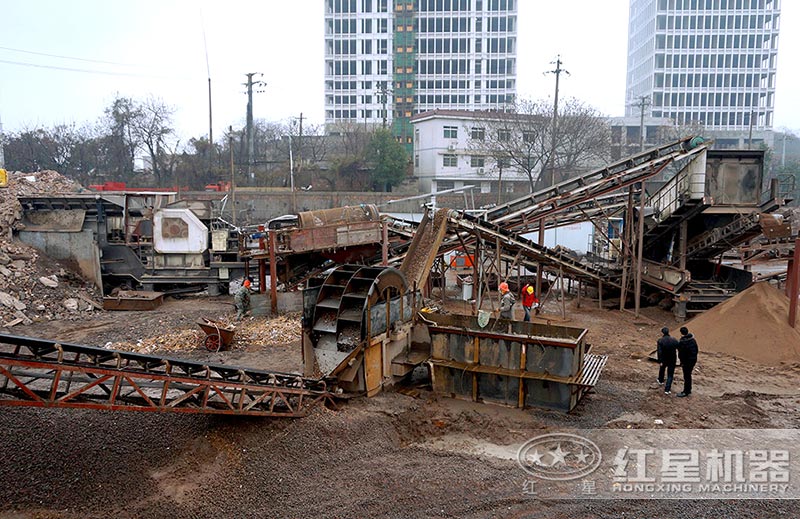 建筑垃圾處理現場